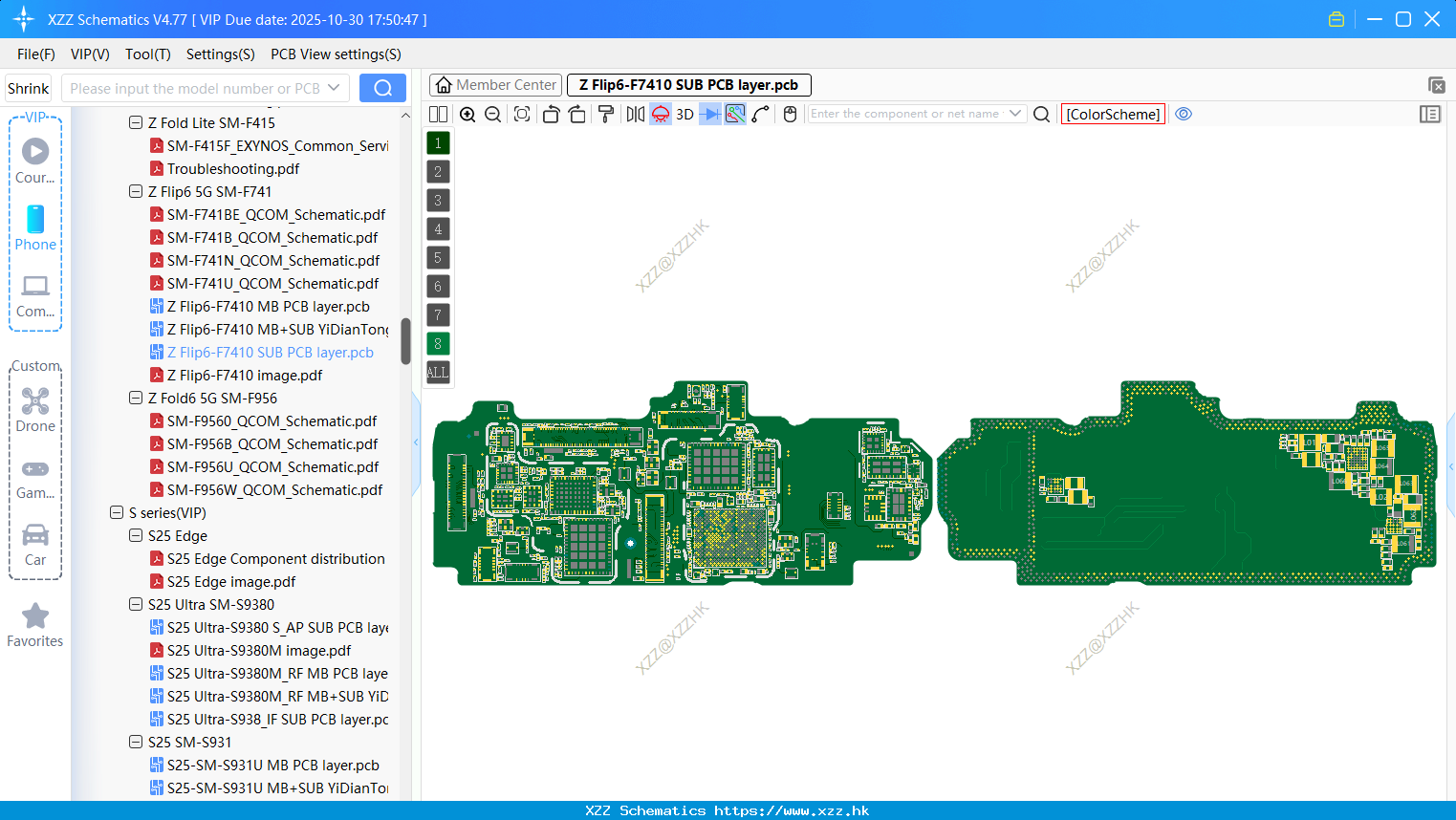 Samsung Z Flip6-F7410 SUB PCB Layer